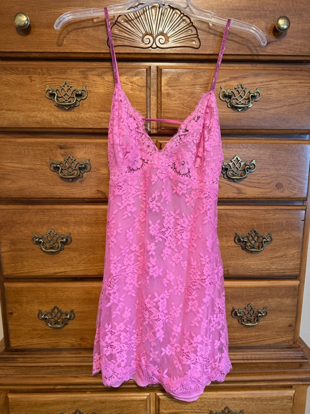 Victoria's Secret Pink Lace Chemise Slip